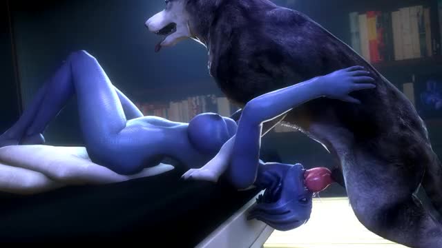 Liara throating a dog no problem