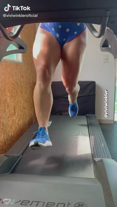 Fitness Gym Legs Muscular Girl gif