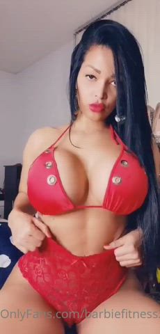 areolas big tits boobs bra latina tease tits topless gif