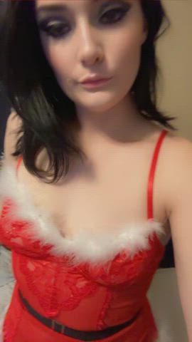 christmas cosplay fansly goth onlyfans urfavgothxx gif