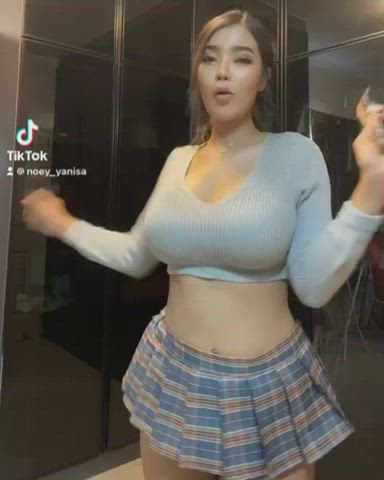 Asian Big Tits Cute Thai gif
