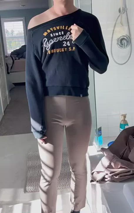 Femboy Leggings Sissy gif