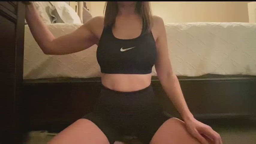 The sports bra was super uncomfortable and needed to come off in a fun way