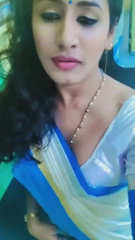 Saree Tamil Trans Woman gif
