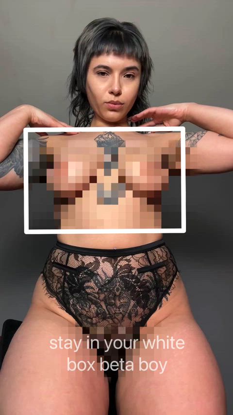 beta censored domme femdom findom milf nsfw pixelated gif