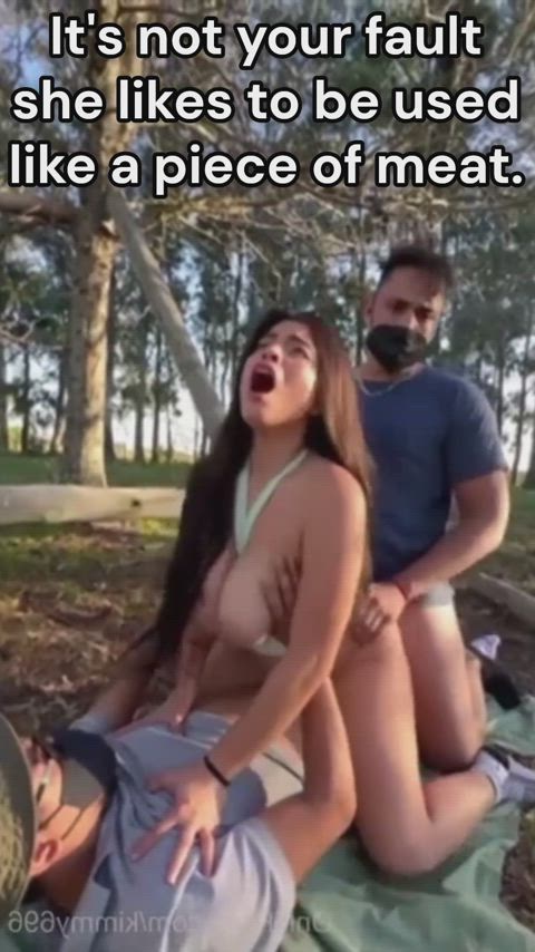 big tits caption cheat cheating cuckold double penetration outdoor public captions