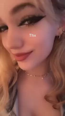 Blonde Huge Tits TikTok gif