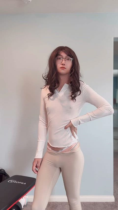 femboy leggings sissy sissy slut gif