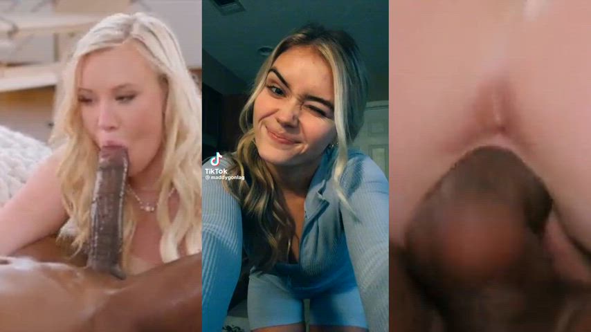 bbc babe babecock blonde interracial pmv tiktok gif