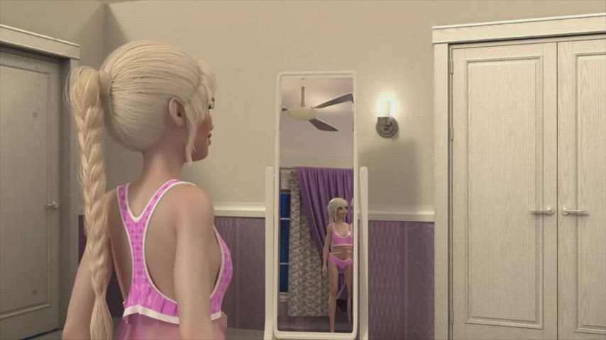 Hot girl m0lests her doll (with audio)