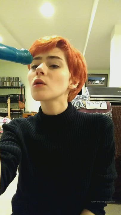 blowjob dildo ftm trans gif