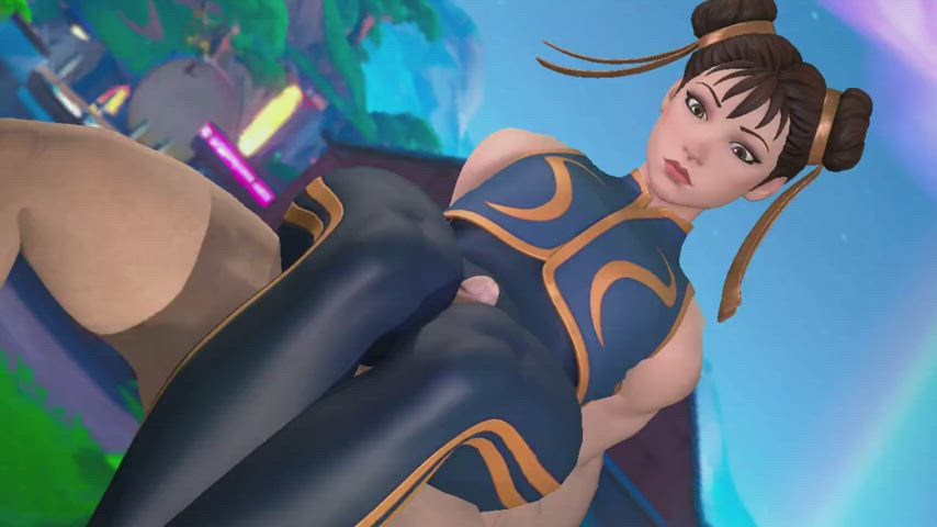 Chun-Li Giving A Thighjob (Jinouga97) [Street Fighter &amp; Fortnite]