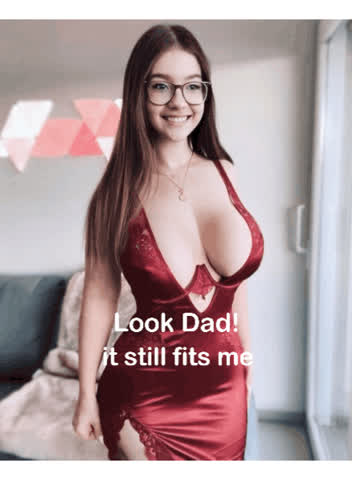 big tits caption daddy daughter gif