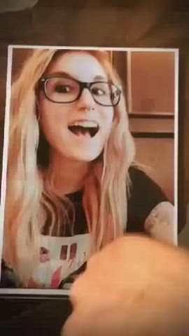 Cum Cum In Mouth Cumshot Fetish Gamer Girl Glasses Tribute gif