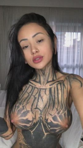 asian boobs tattoo goth-girls hot-girls-with-tattoos legal-teens gif
