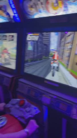 gamer girl legs riding gif