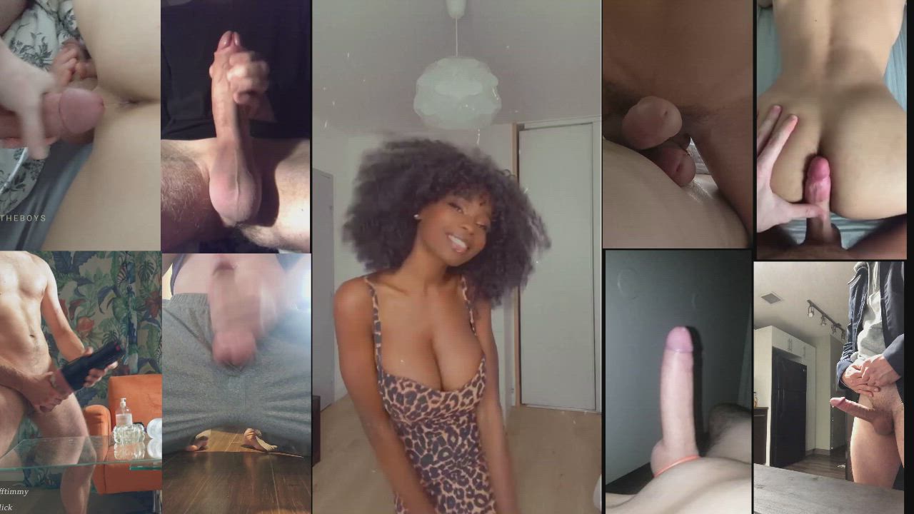 BabeCock Big Tits Cardi B Cum Dancing Ebony Frotting gif