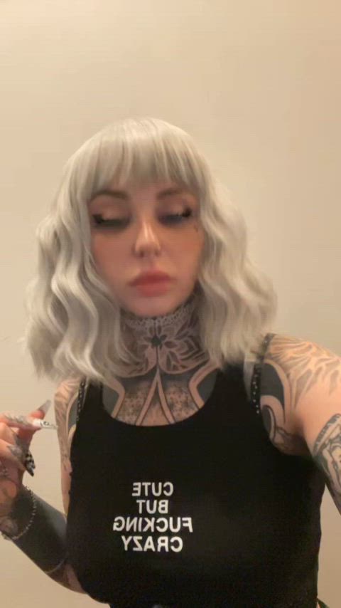 funny mistressmercyrage sfw bdsm-humiliation mean-girls suicide-girls gif