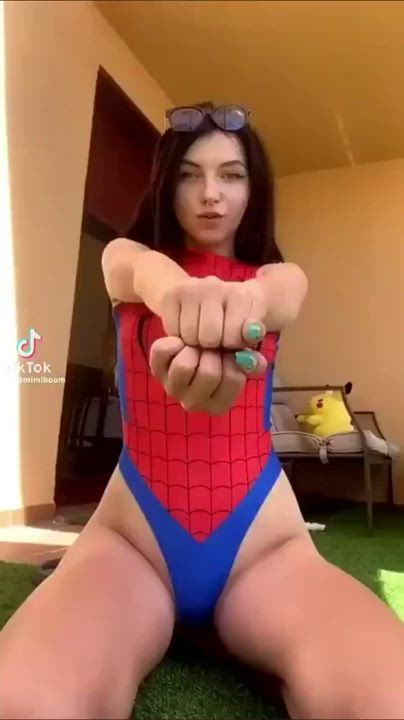 Babe Cosplay Nude Pussy Small Tits TikTok gif