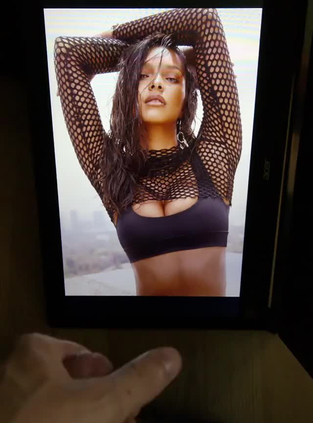 Celebrity Cum Cum On Tits Cumshot Facial Lais Ribeiro Model Tight Tribute gif