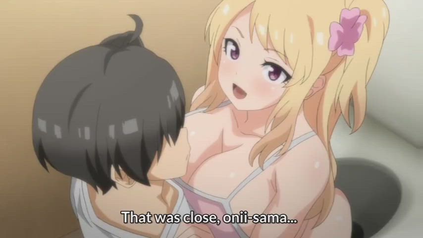 blonde groping hentai gif