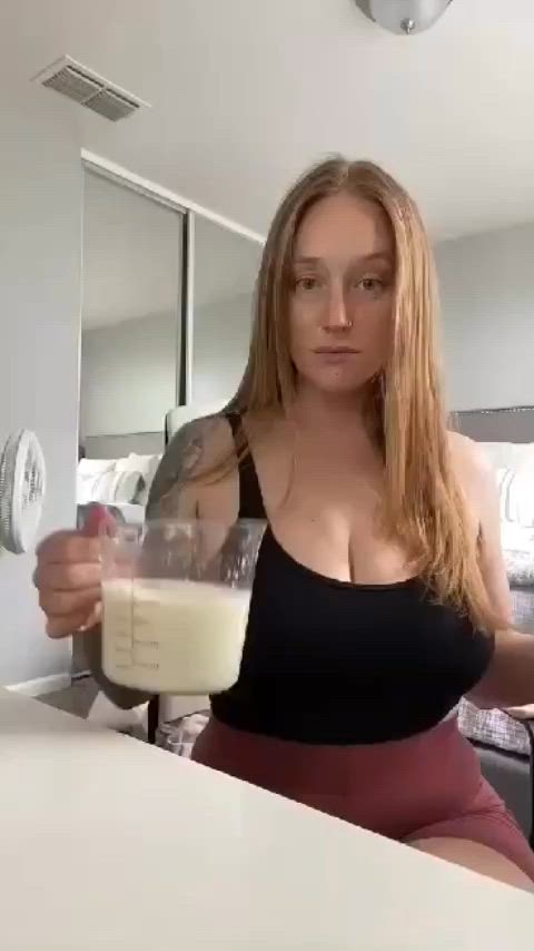 big tits milf milk gif
