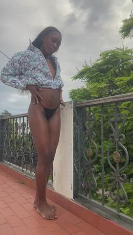 ebony latina outdoor petite gif