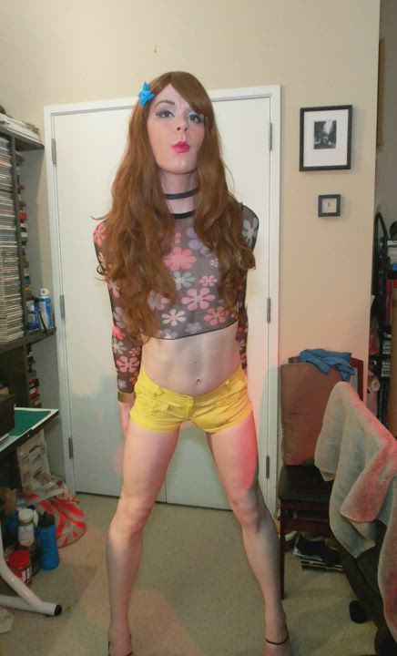 crossdressing gay sissy gif