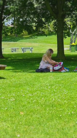 Thick bikini chick in the Park 👀 Uncut version