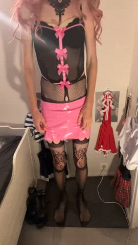 babe chastity cute goddess homemade lingerie sissy gif