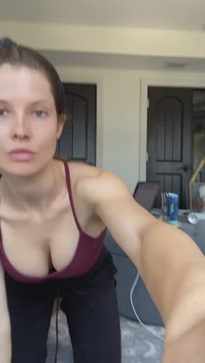Amanda Cerny Big Tits Cleavage gif