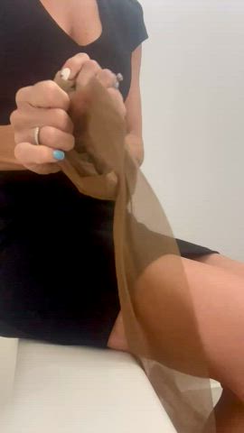 Trying on some pantyhose!
