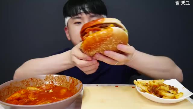 도남이_버거킹 불고기와퍼 몬스터와퍼 엽기떡볶이 엽떡 먹방-5