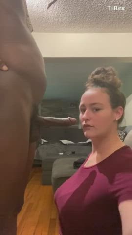 BBC BBW Deepthroat gif