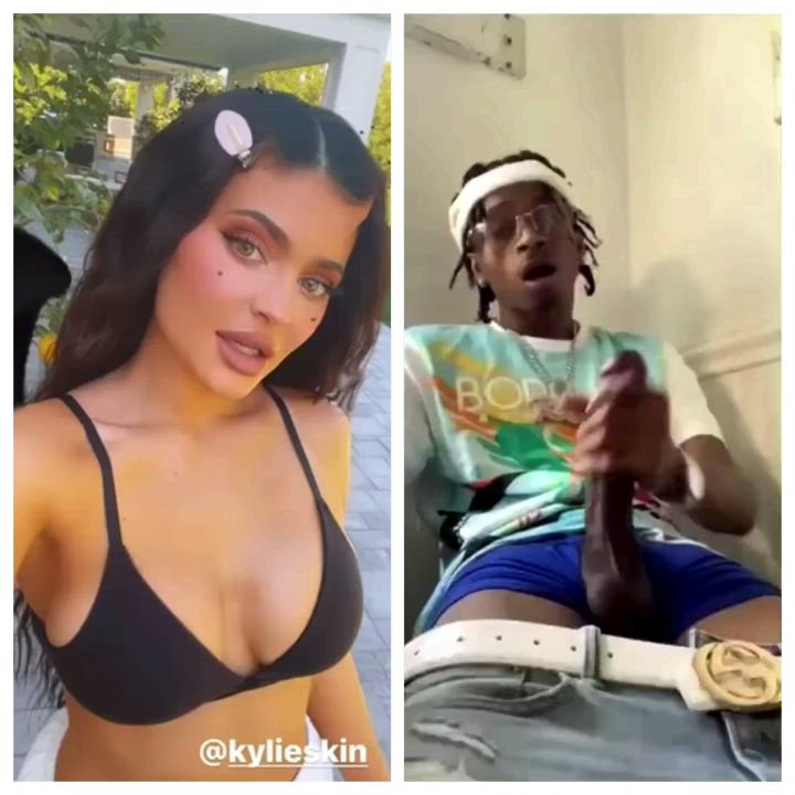 Kylie gets distracted by bbc