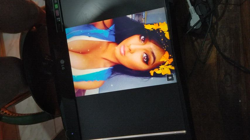 Came on some dude's gf massive titties