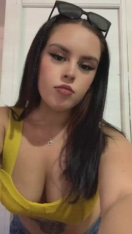 big tits boobs huge tits nsfw teen thick tiktok tits gif