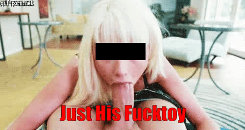 blonde caption censored face fuck gif