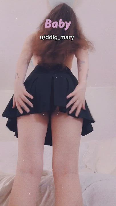 pov: up skirt