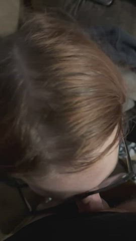 blowjob facial glasses gif
