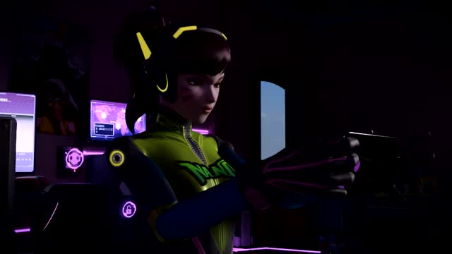 New Animation! D.Va and Tracer This Time