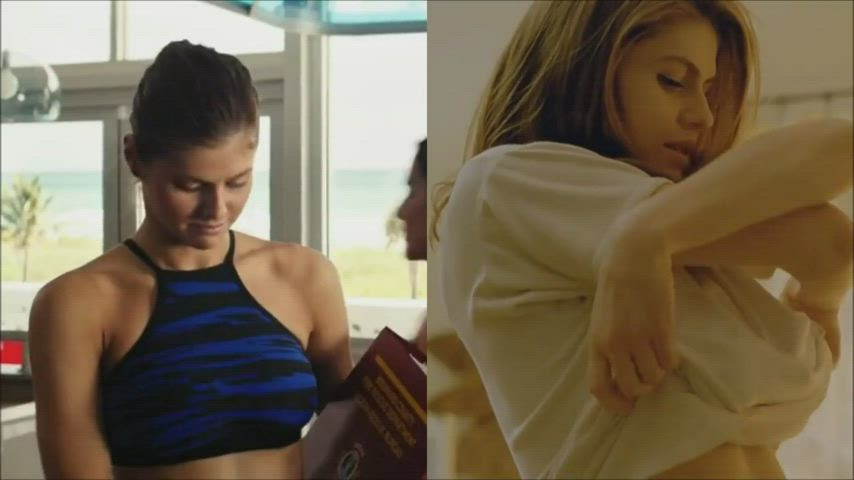 actress alexandra daddario big tits celebrity gif