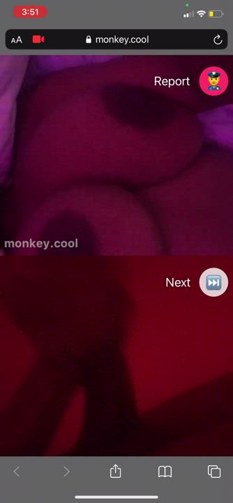 BBC Cock Worship Flashing gif