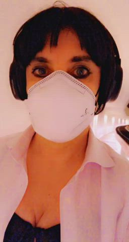 crossdressing doctor femboy sissy tits trans gif