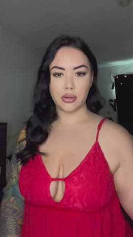 Alt Amateur Big Tits Brunette Flashing OnlyFans Smile Tattoo Tease gif