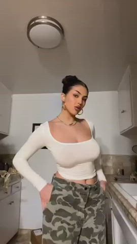 big tits boobs natural tits gif