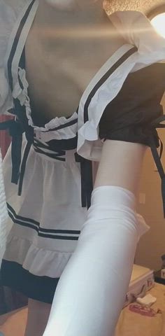 Cute Femboy Gay Maid Thick Twink gif