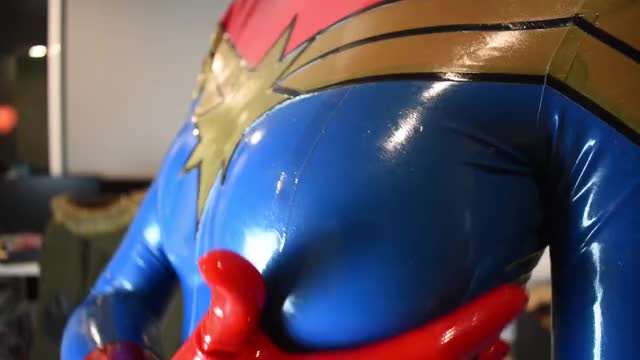 (181494) [Self] Captain Marvel Latex Tiddy Teaser!