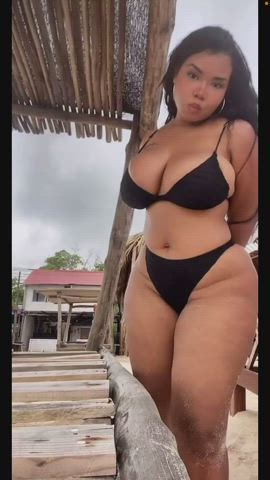 big tits bikini busty gif