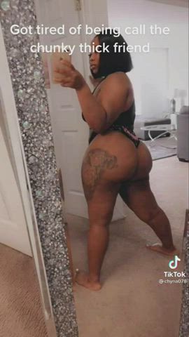 Ass Big Ass Ebony Thong TikTok Twerking gif